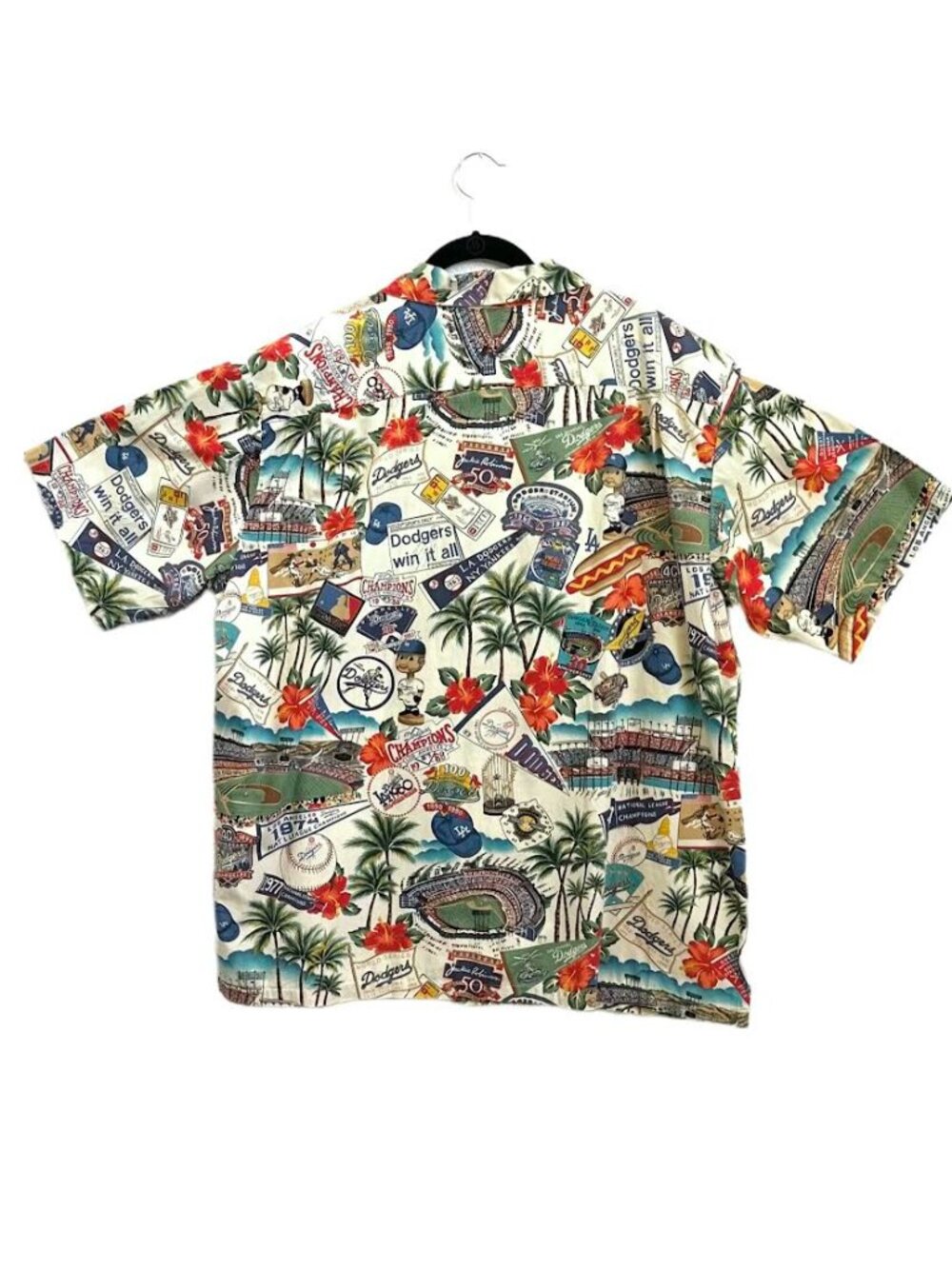 Reyn Spooner Los Angeles Dodgers Hawaiian Shirt - Picture 2 of 10